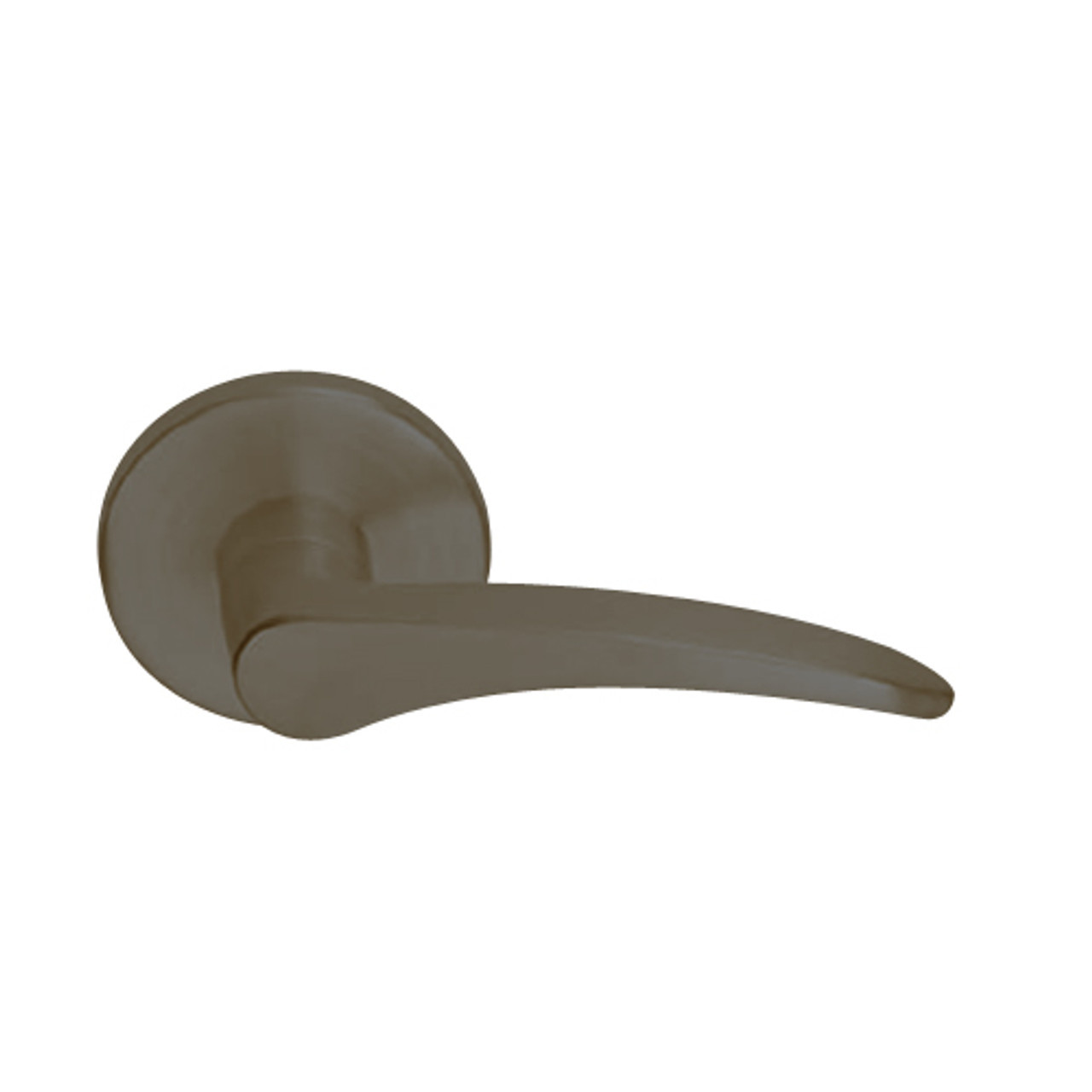 L9076J-12B-613-LH Schlage L Series Classroom Holdback Mortise Lock with 12 Cast Lever Design Prepped for FSIC in Oil Rubbed Bronze