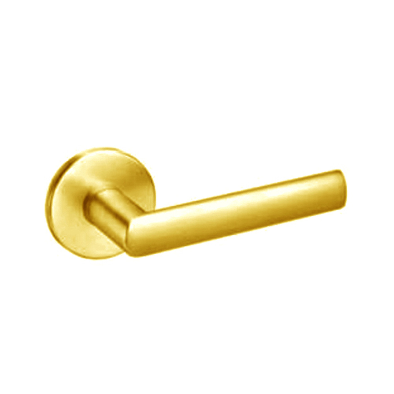 VIR8824FL-605-SFICLC Yale 8800FL Series Single Cylinder Mortise Hold Back Locks with Virginia Lever Lock Prepped SFIC in Bright Brass