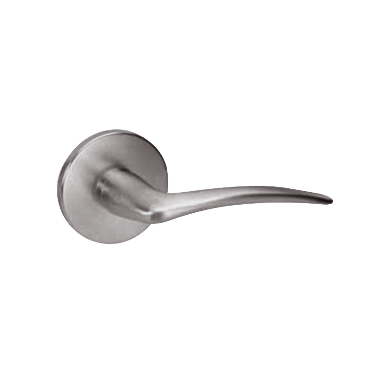 ARR8860FL-630-RH-ICLC Yale 8800FL Series Single Cylinder with Deadbolt Mortise Entrance or Storeroom Lock with Indicator with Arcadia Lever - Right-Handed Lock Prepped LFIC in Satin Stainless Steel