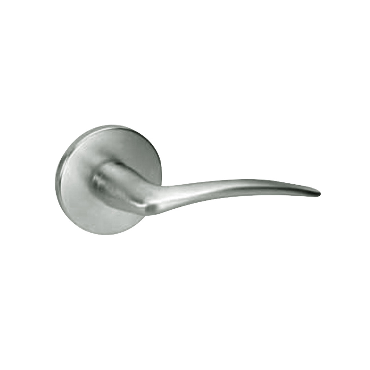 ARR8805FL-619-LH-LC-MELR Yale 8800FL Series Less Cylinder Mortise Storeroom/Closet Locks with Arcadia Lever - Left-Handed in Satin Nickel