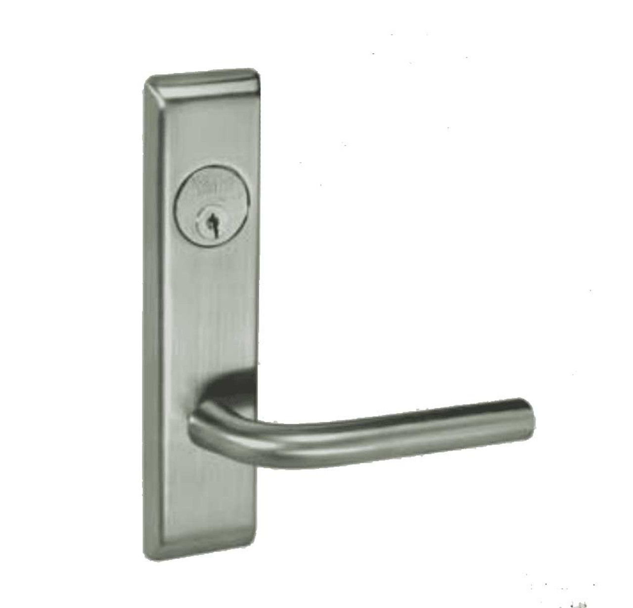 PNCN8805FL-619-SFICLC-MELR-REX Yale 8800FL Series Single Cylinder Mortise Storeroom/Closet Locks - Request to Exit Switch with Pinehurst Lever Lock Prepped SFIC in Satin Nickel