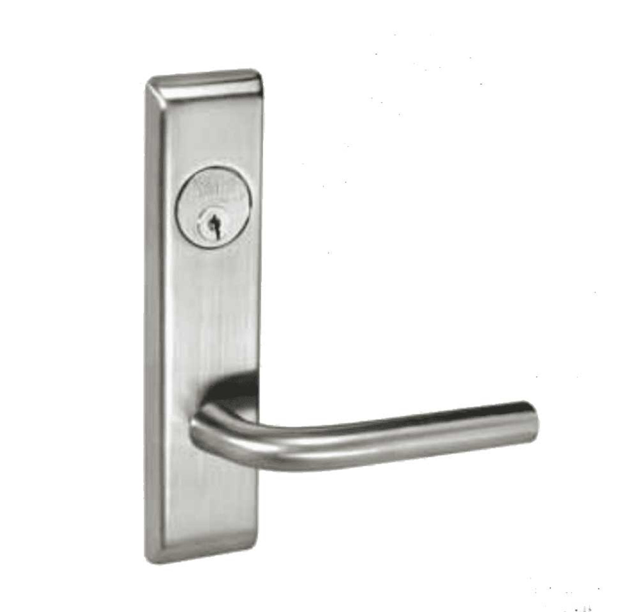 PNCN8805FL-625-SFICLC-MELR-REX Yale 8800FL Series Single Cylinder Mortise Storeroom/Closet Locks - Request to Exit Switch with Pinehurst Lever Lock Prepped SFIC in Bright Chrome