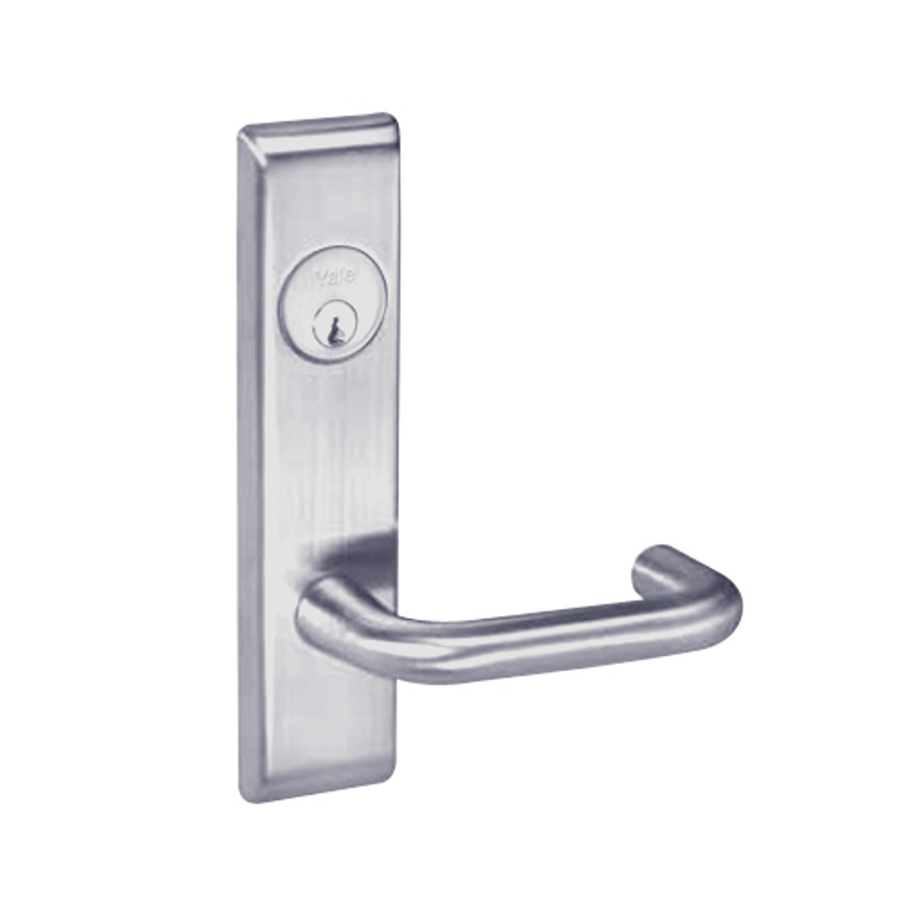 CRCN8830-2FL-626-MELR Yale 8800FL Series Double Cylinder Mortise Asylum Locks with Carmel Lever in Satin Chrome