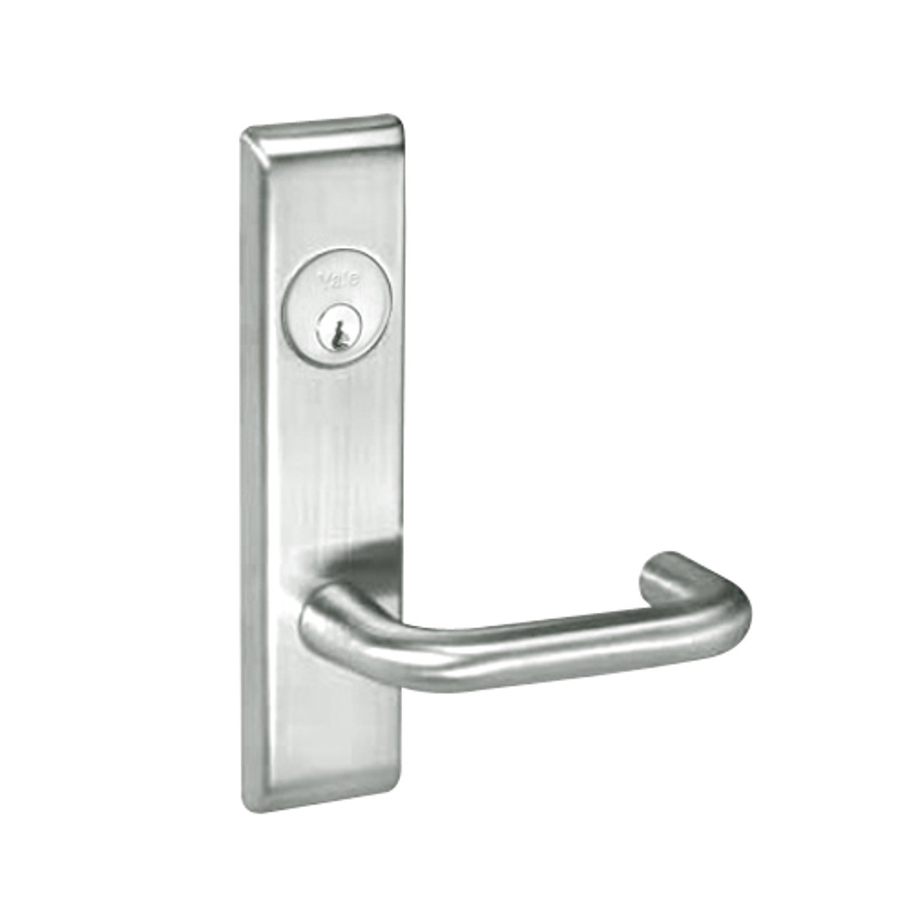 CRCN8830-2FL-618-MELR Yale 8800FL Series Double Cylinder Mortise Asylum Locks with Carmel Lever in Bright Nickel