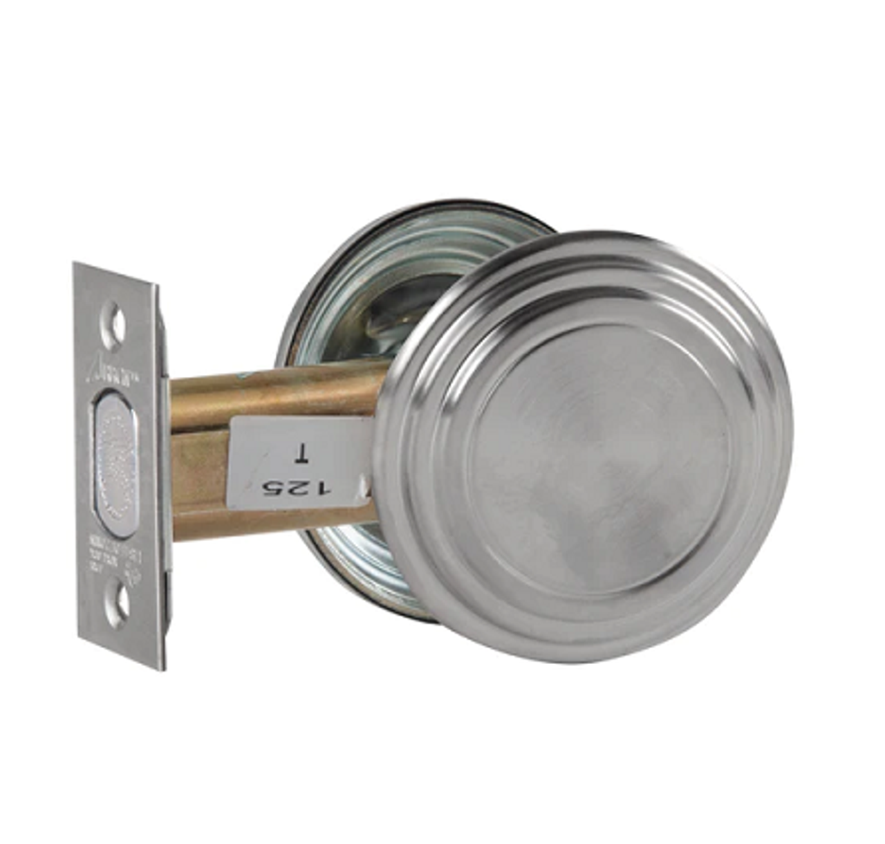 E60-26D-395-141 Arrow E Series Grade 2 Thumbturn - Blank Plate Deadlock in Satin Chrome