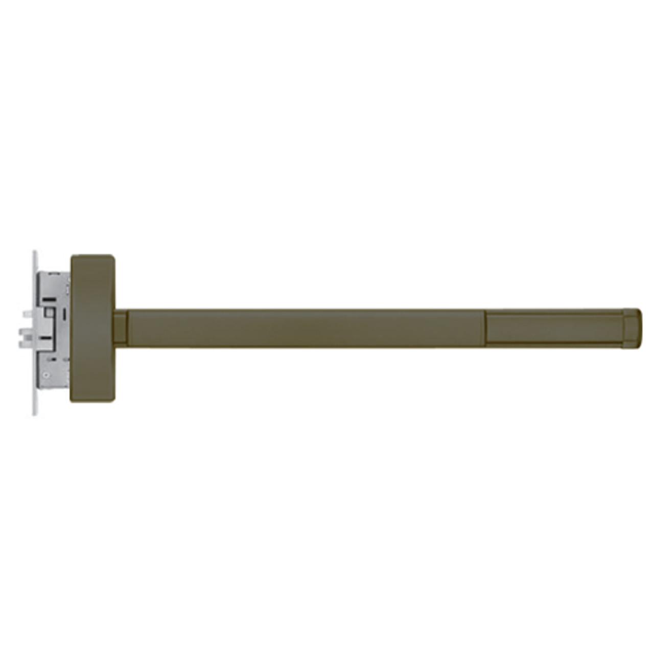MLRTS2314-RHR-613-36 PHI 2300 Series Apex Mortise Exit Device with Motorized Latch Retraction and Touchbar Monitoring Prepped for Lever-Knob Always Active in Oil Rubbed Bronze Finish
