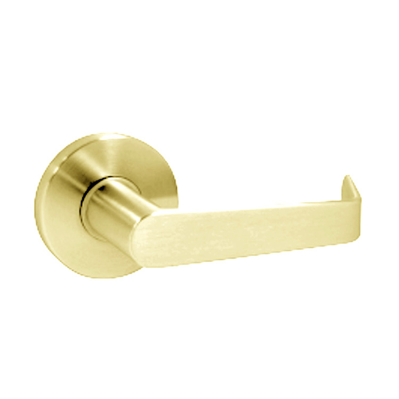 MA571L-DG-605 Falcon Mortise Locks MA Series Dormitory Exit with DG Lever Less Conventional Cylinder in Bright Brass Finish