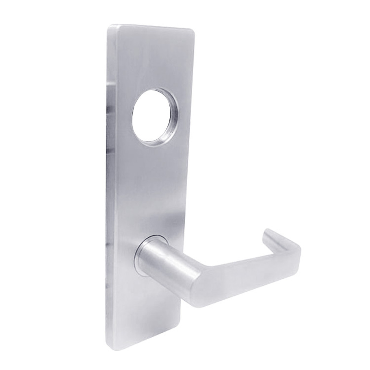 MA531L-DN-625 Falcon Mortise Locks MA Series Apartment Corridor DN Lever with Escutcheon Style Less Conventional Cylinder in Bright Chrome