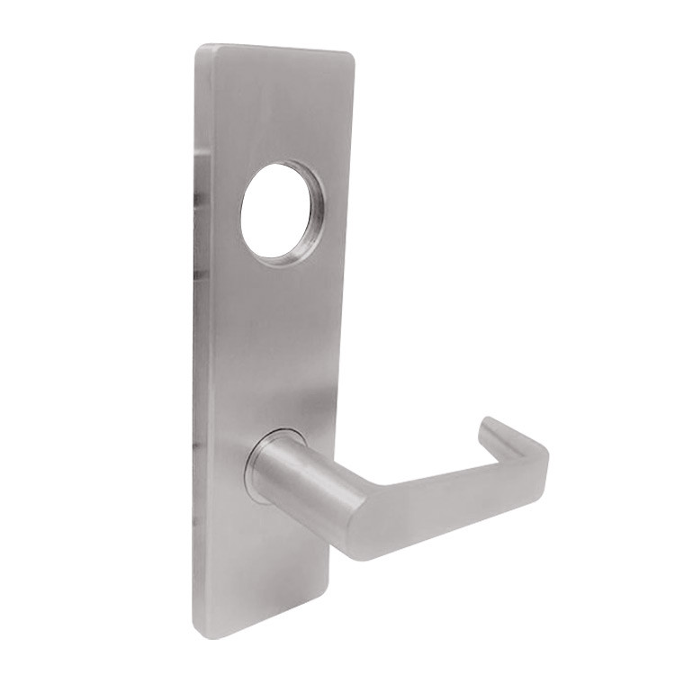 MA641L-DN-630 Falcon Mortise Locks MA Series Dormitory DN Lever with Escutcheon Style Less Conventional Cylinder in Satin Stainless