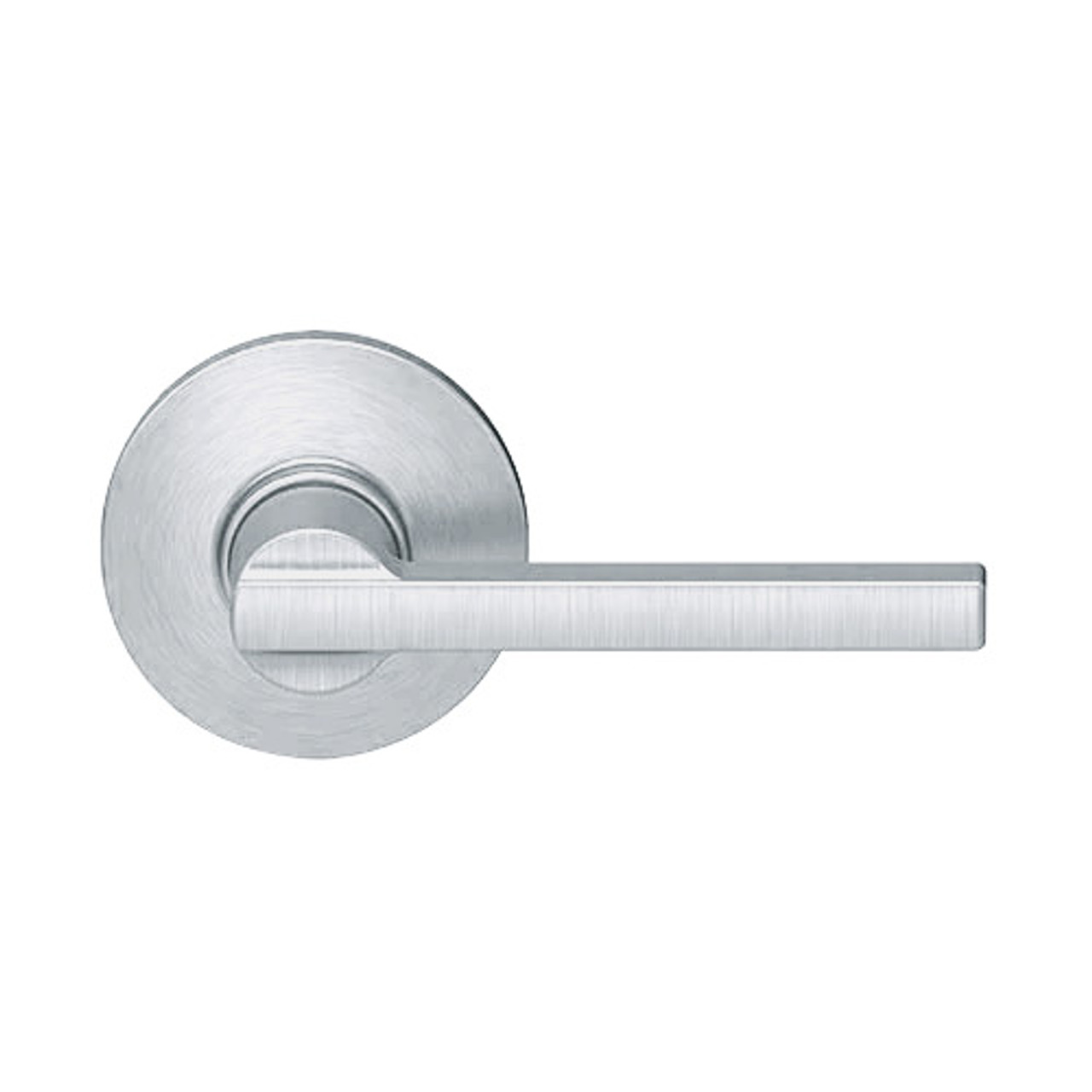 MA301-LTG-619 Falcon Mortise Locks MA Series Privacy with Latitude Lever in Satin Nickel Finish