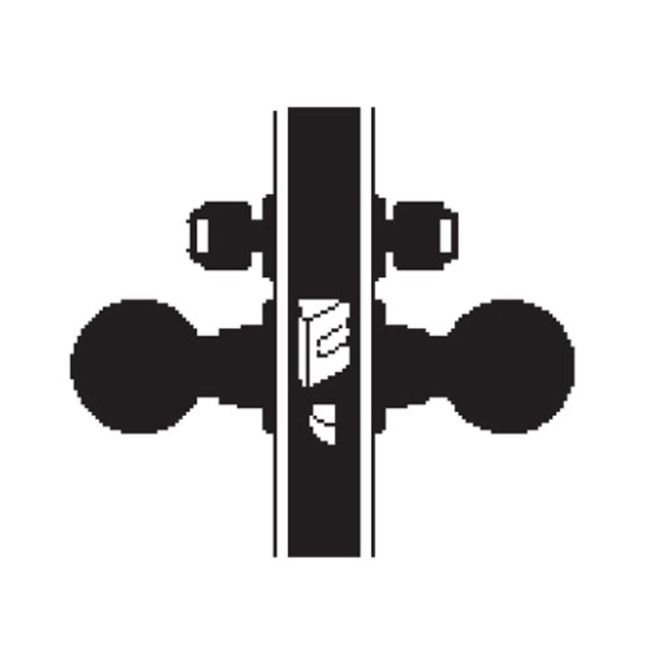 MA441BD-LTG-625 Falcon Mortise Locks MA Series Classroom Security with Latitude Lever Prepped for SFIC in Bright Chrome