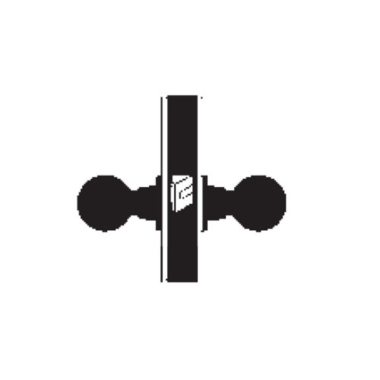 MA101-LTN-619 Falcon Mortise Locks MA Series Passage Latitude Lever with Escutcheon Style in Satin Nickel