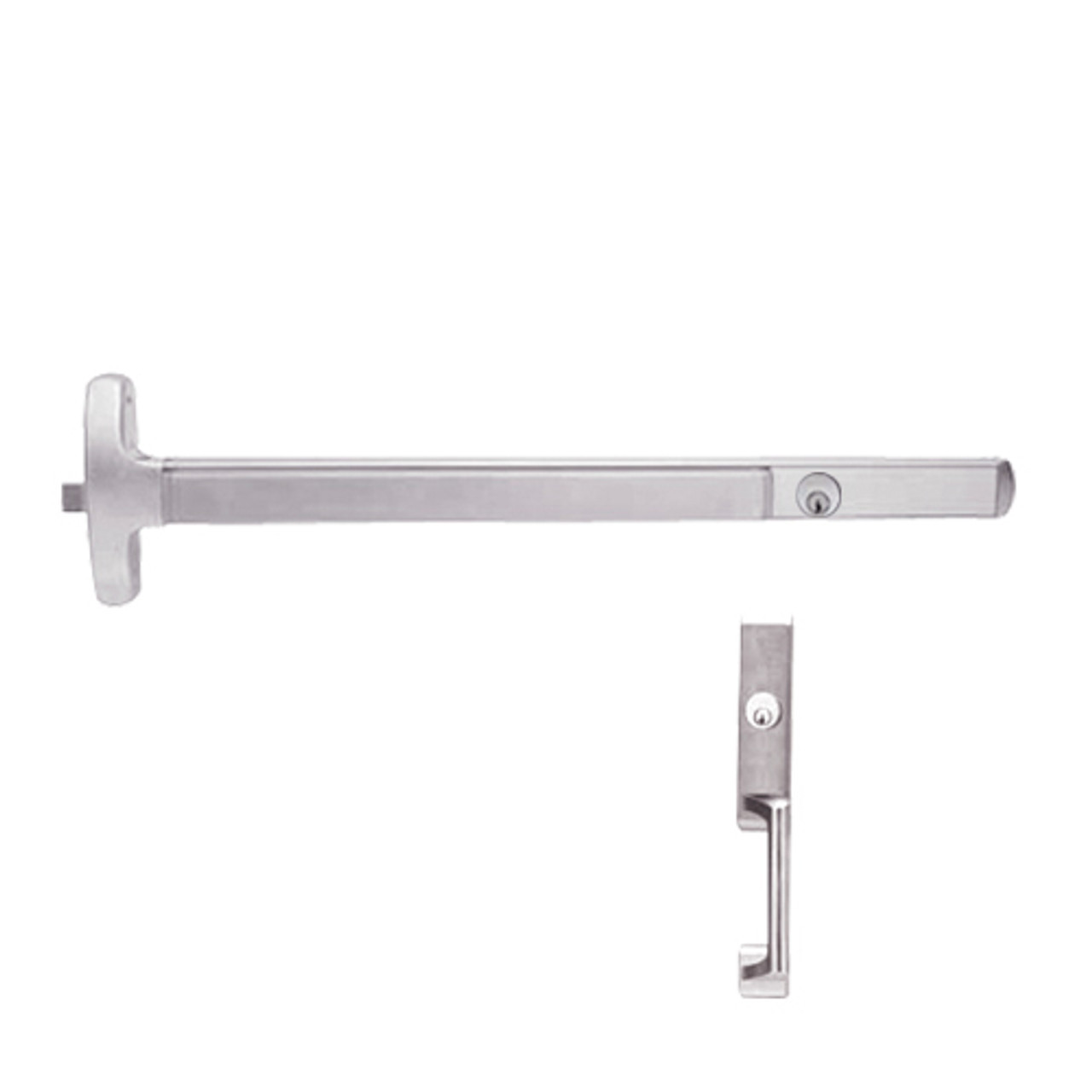 LD24-R-NL-US32-3-RHR Falcon Exit Device in Polished Stainless Steel