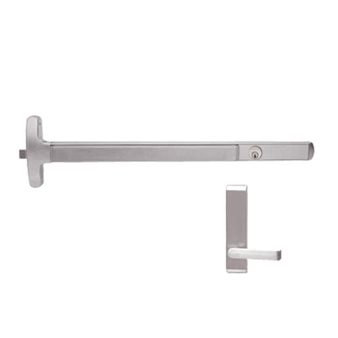 LD24-R-L-DT-DANE-US28-4-LHR Falcon Exit Device in Anodized Aluminum