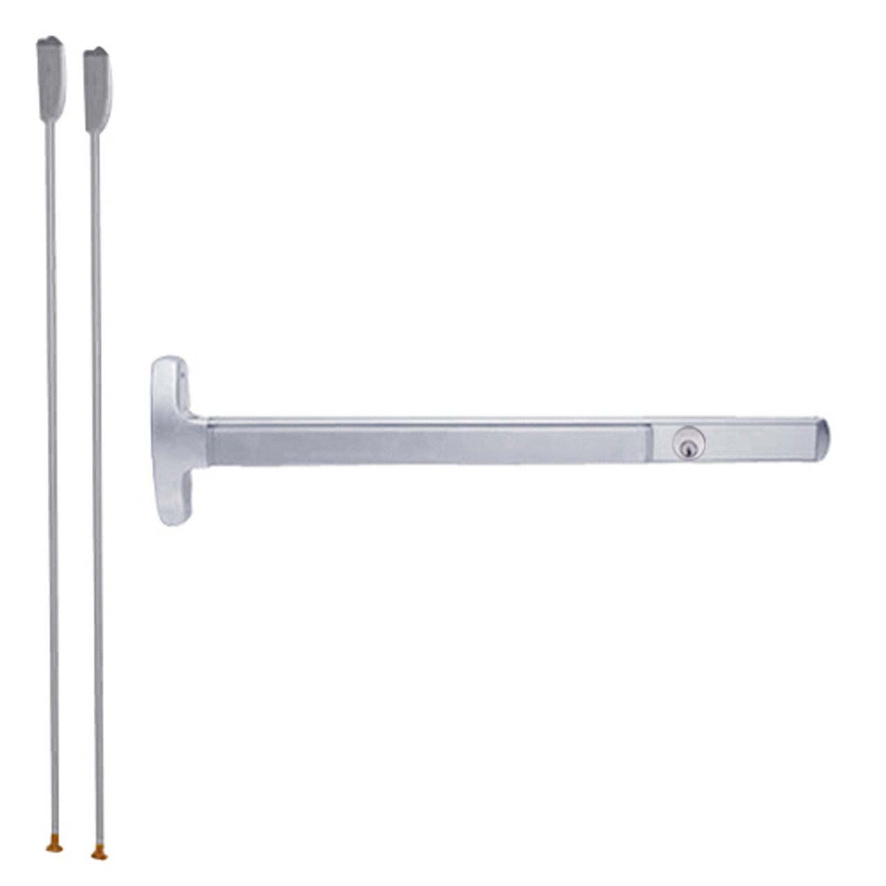 LD24-V-EO-US26-4 Falcon Exit Device in Polished Chrome