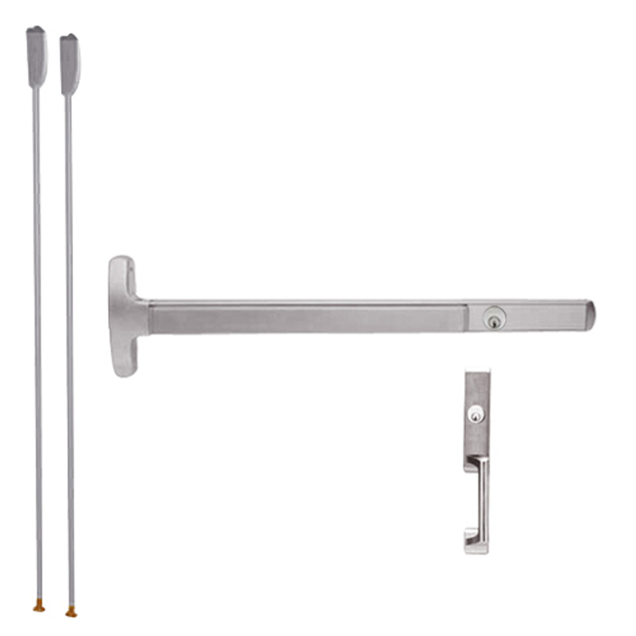 LD24-V-NL-US28-2-LHR Falcon Exit Device in Anodized Aluminum