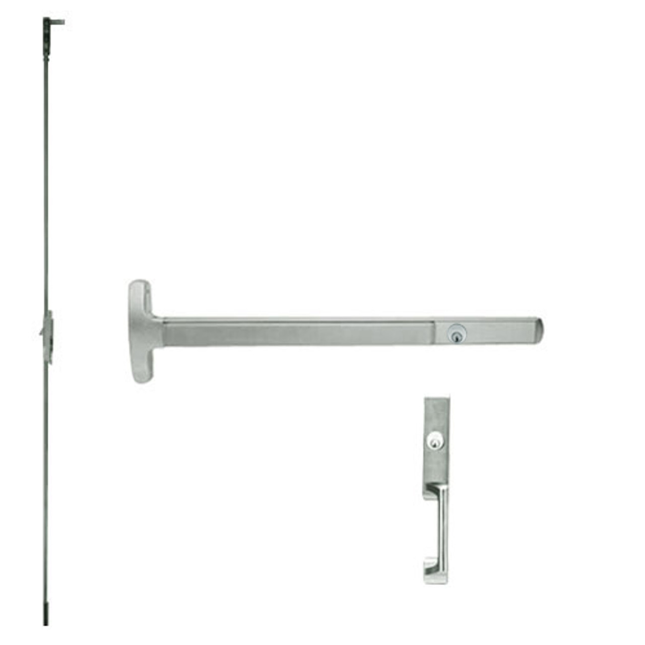 LD24-C-NL-US15-3-RHR Falcon Exit Device in Satin Nickel