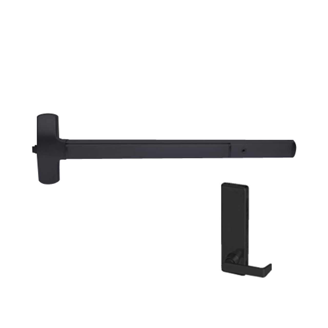MELF-25-R-L-BE-DANE-US19-4-LHR Falcon Exit Device in Flat Black Painted