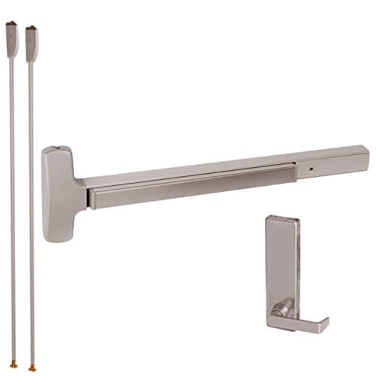 MEL25-V-L-BE-DANE-US28-3-LHR Falcon Exit Device in Anodized Aluminum