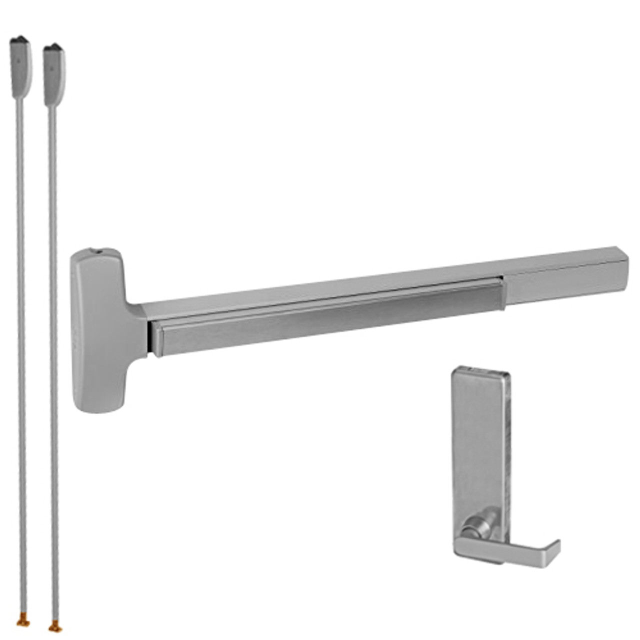 MELF-25-V-L-DT-DANE-US15-4-RHR Falcon Exit Device in Satin Nickel