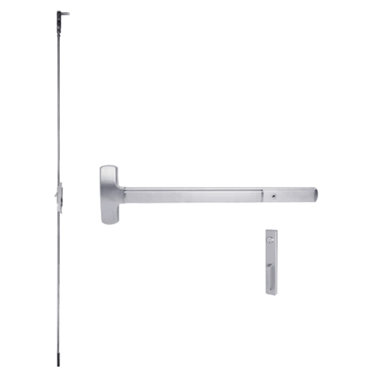 MEL25-C-NL-US32-3 Falcon Exit Device in Polished Stainless Steel