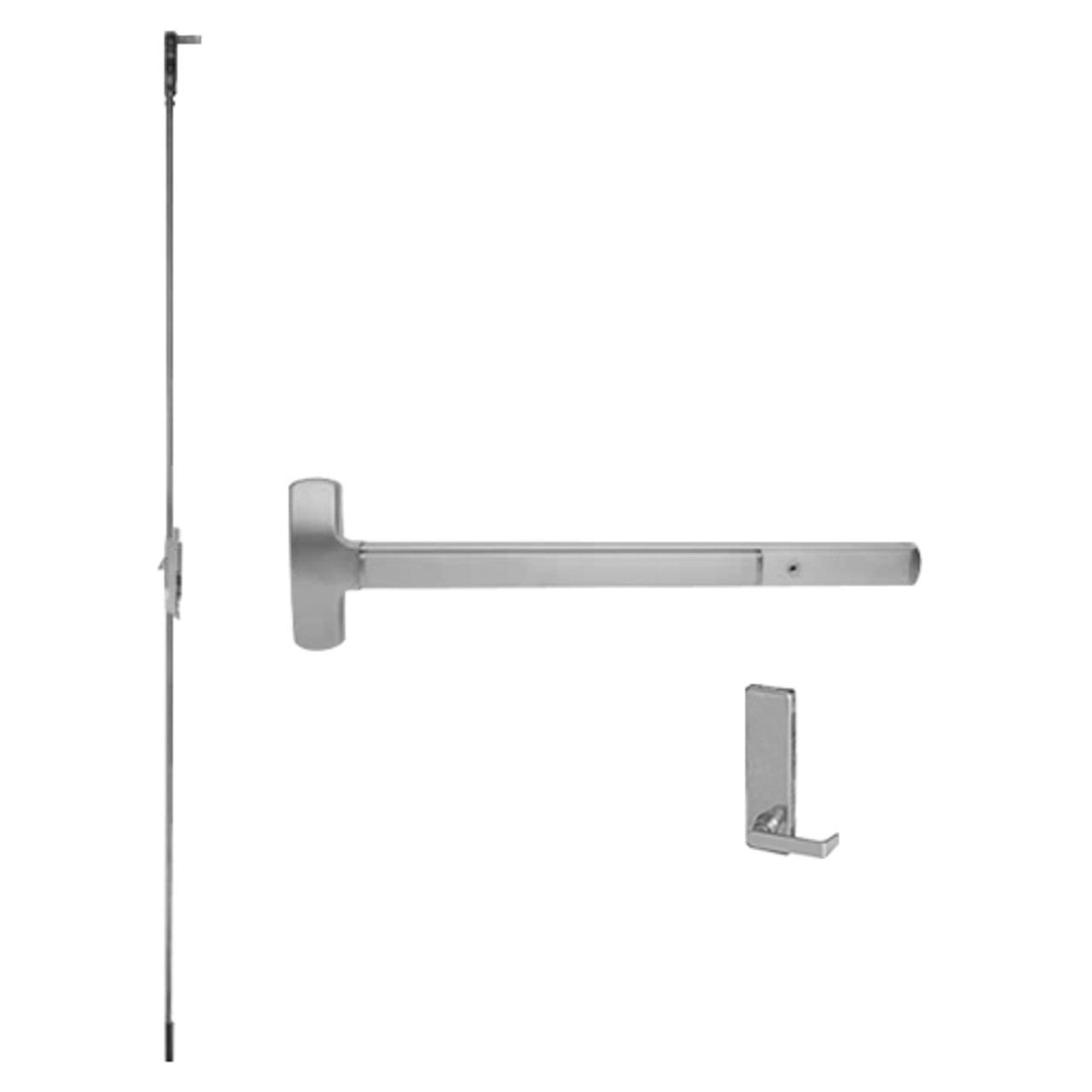MEL25-C-L-DT-DANE-US15-4-RHR Falcon Exit Device in Satin Nickel