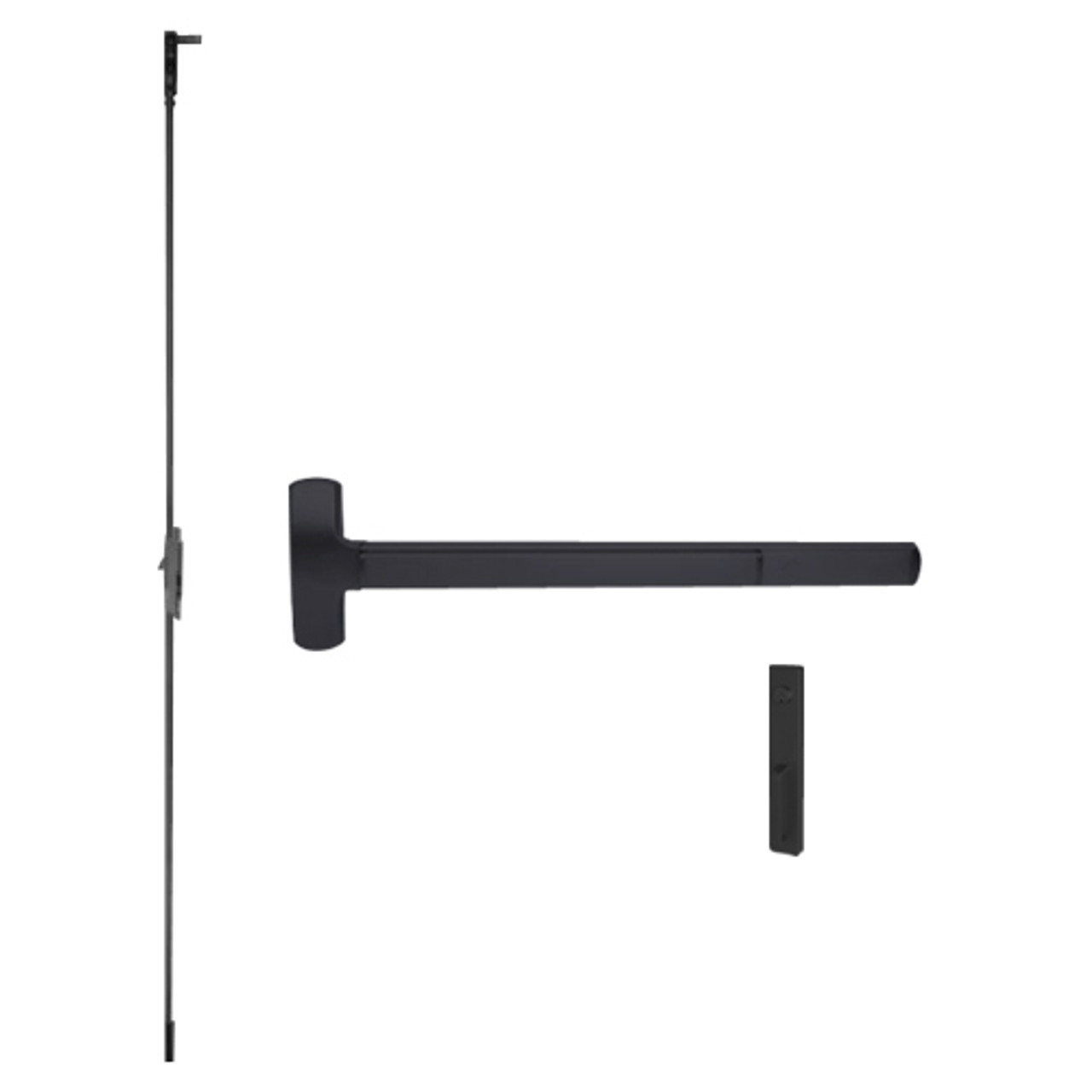 MELF-25-C-NL-US19-3 Falcon Exit Device in Flat Black Painted