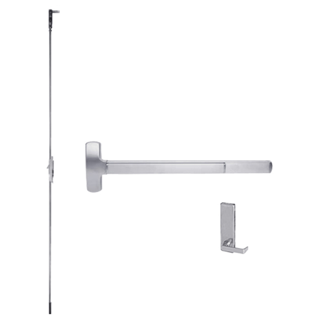 MELF-25-C-L-BE-DANE-US32-4-LHR Falcon Exit Device in Polished Stainless Steel