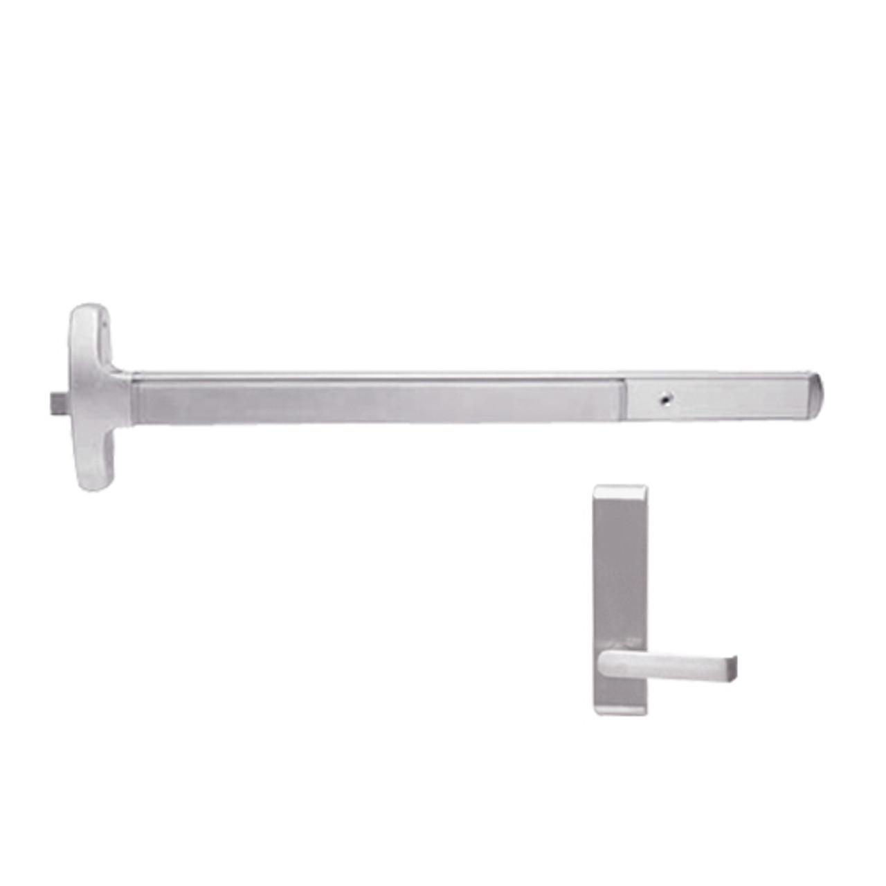 MEL24-R-L-DT-DANE-US32-3-LHR Falcon Exit Device in Polished Stainless Steel