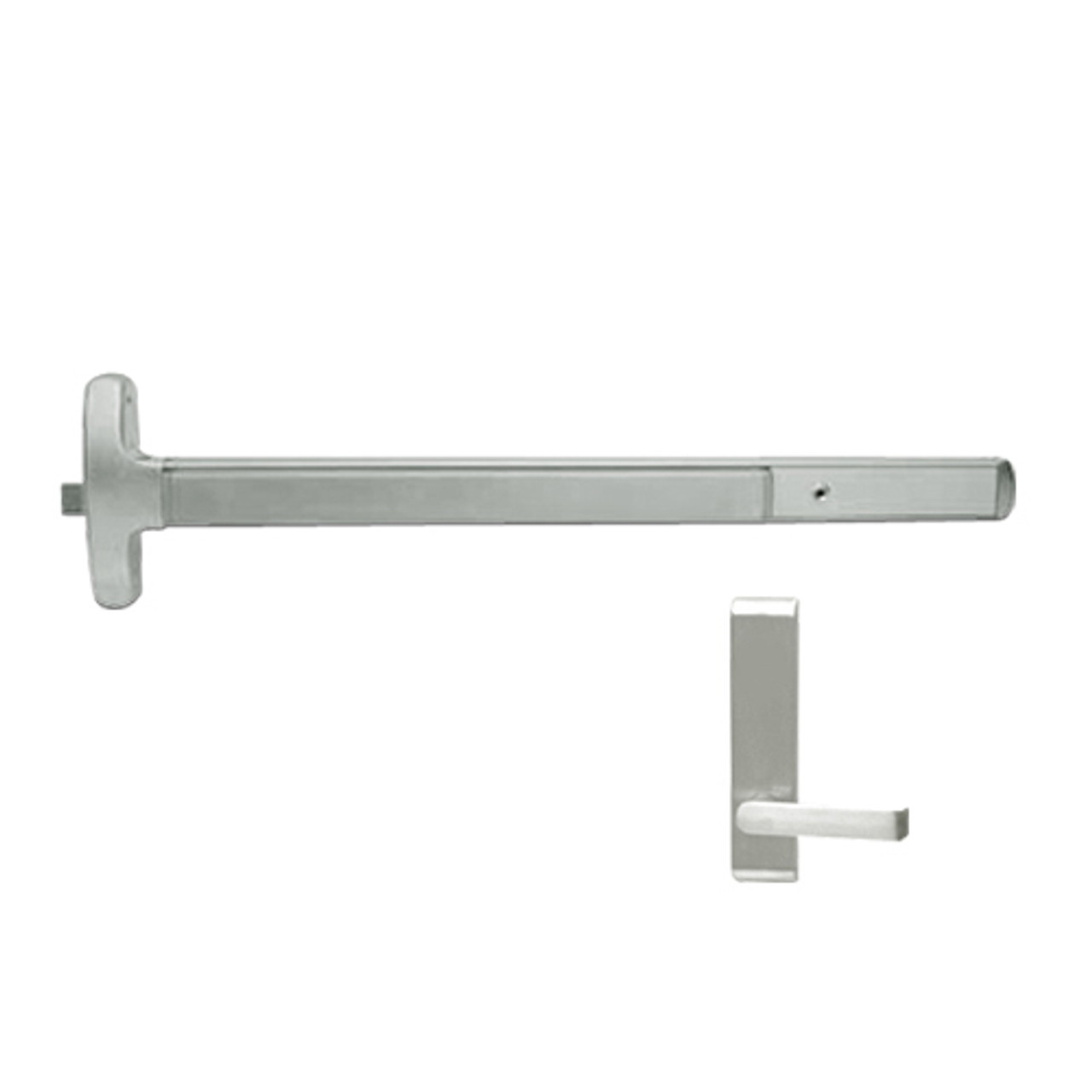 MEL24-R-L-BE-DANE-US15-4-LHR Falcon Exit Device in Satin Nickel