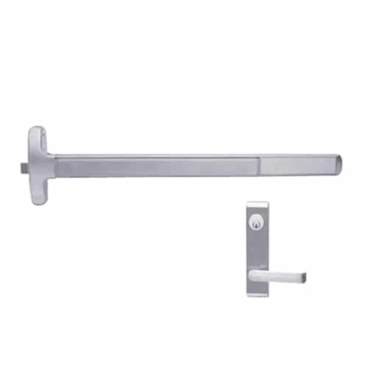 MELF-24-R-L-DANE-US26D-4-RHR Falcon Exit Device in Satin Chrome
