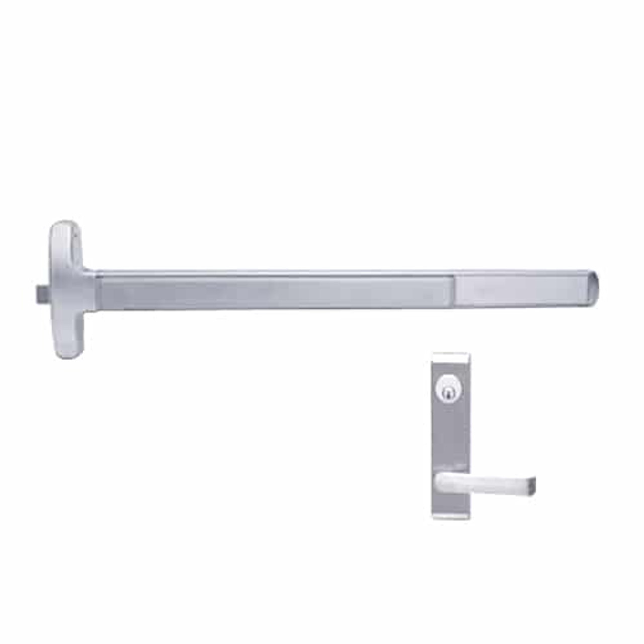 MELF-24-R-L-NL-DANE-US26-4-RHR Falcon Exit Device in Polished Chrome