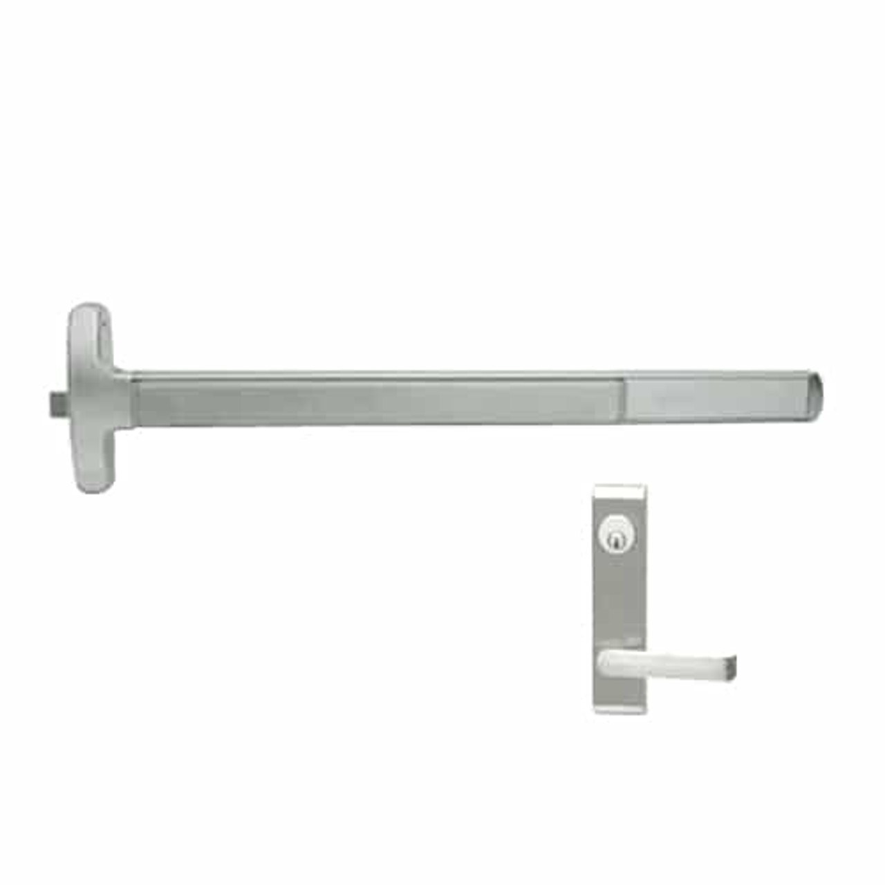 MELF-24-R-L-NL-DANE-US15-4-RHR Falcon Exit Device in Satin Nickel