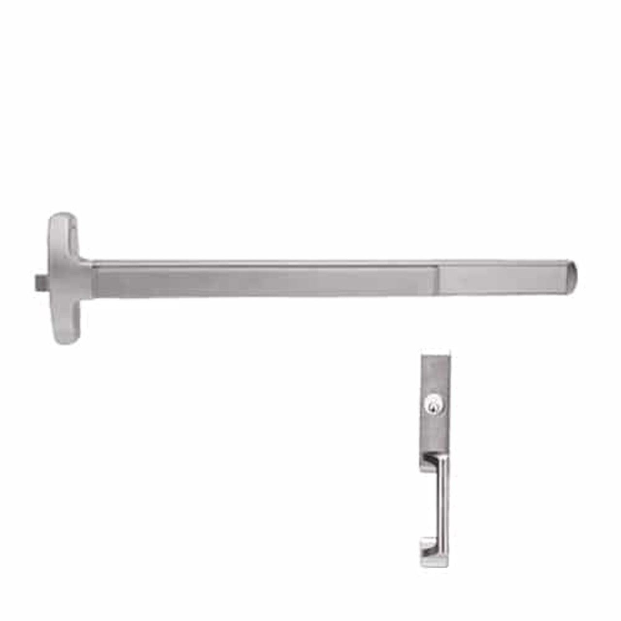 MELF-24-R-NL-US28-4-RHR Falcon Exit Device in Anodized Aluminum