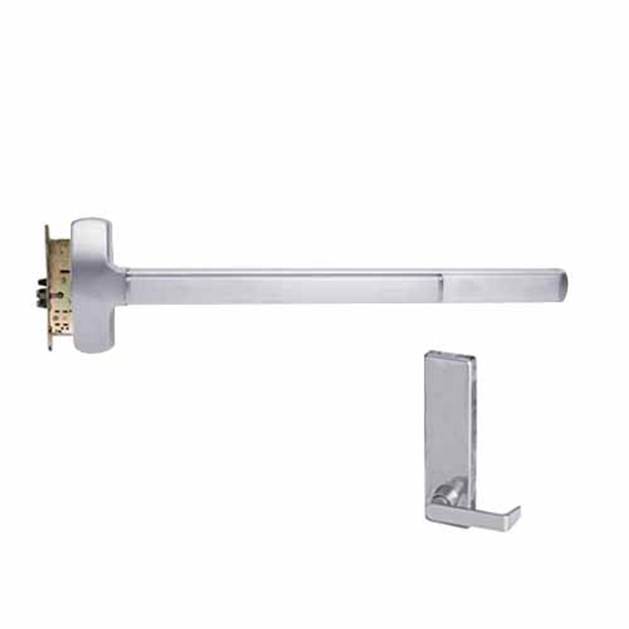 RXF25-M-L-DT-Dane-US26-4-LHR Falcon Exit Device in Polished Chrome