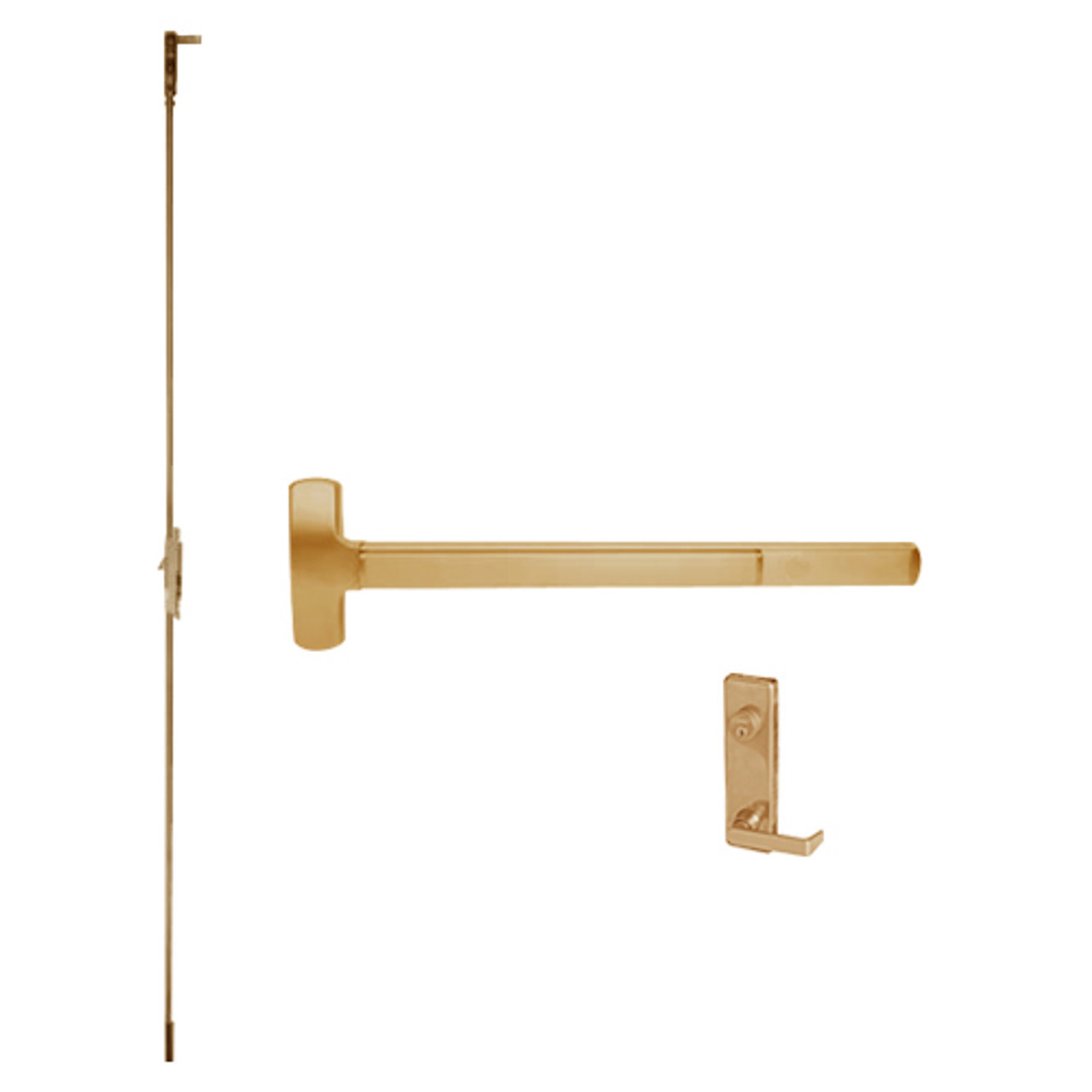 RXF25-C-L-NL-DANE-US10-3-LHR Falcon Exit Device in Satin Bronze
