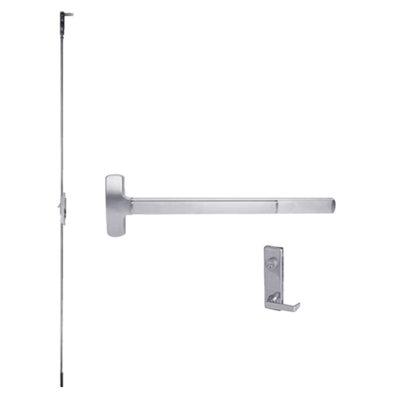 RXF25-C-L-DANE-US32-4-LHR Falcon Exit Device in Polished Stainless Steel