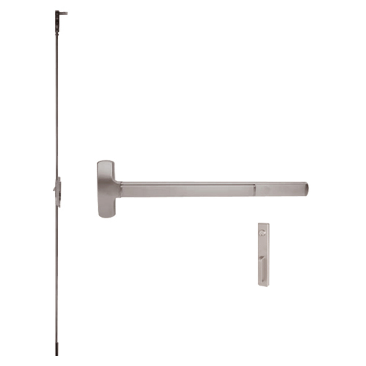 RXF25-C-NL-US28-4 Falcon Exit Device in Anodized Aluminum