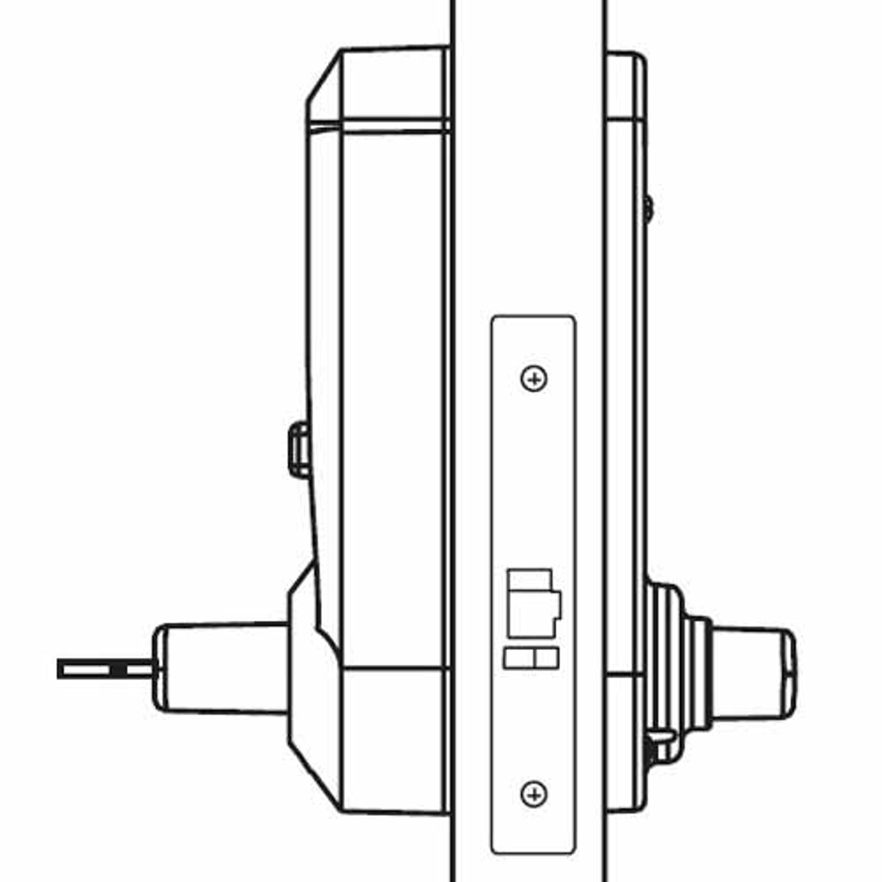 Simplex Pushbutton with Mortise