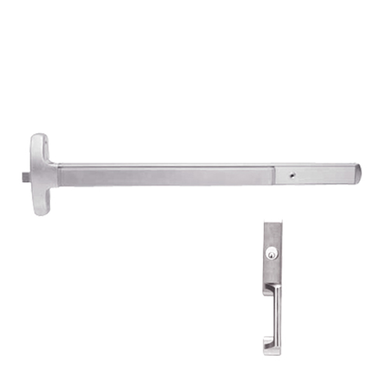 RX24-R-NL-US32-4-LHR Falcon Exit Device in Polished Stainless Steel