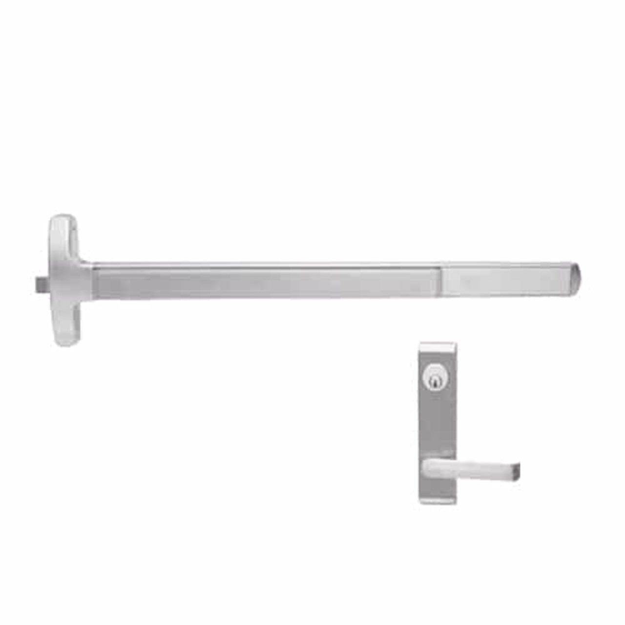 RXF-24-R-L-NL-DANE-US32-4-RHR Falcon Exit Device in Polished Stainless Steel