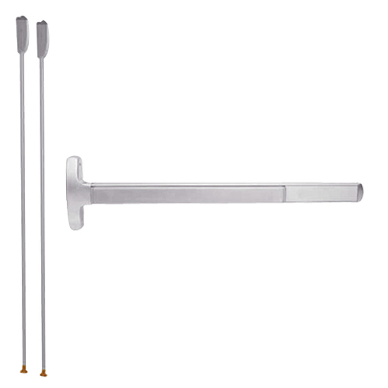 RXF-24-V-NL-OP-US32-3 Falcon Exit Device in Polished Stainless Steel