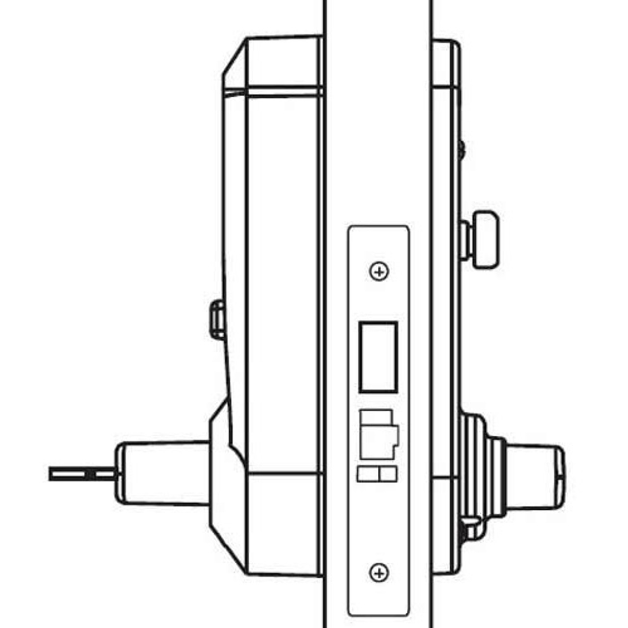 Simplex Pushbutton with Mortise