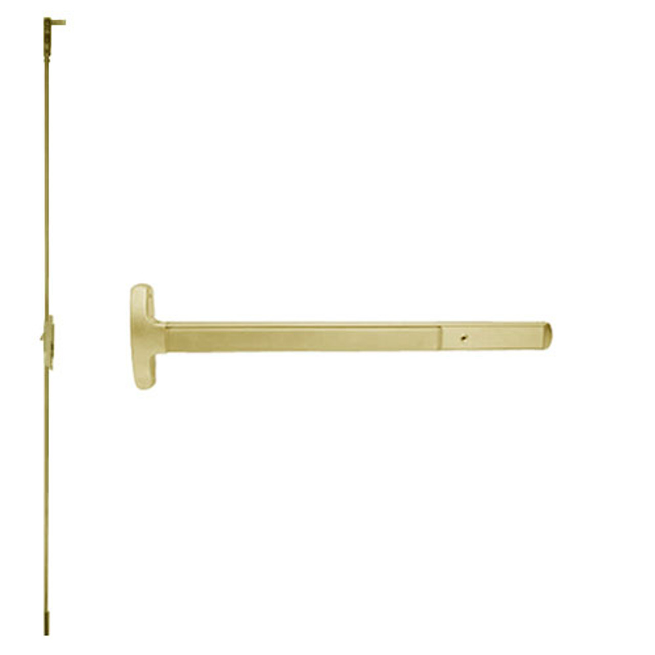 RX24-C-EO-US4-3 Falcon Exit Device in Satin Brass