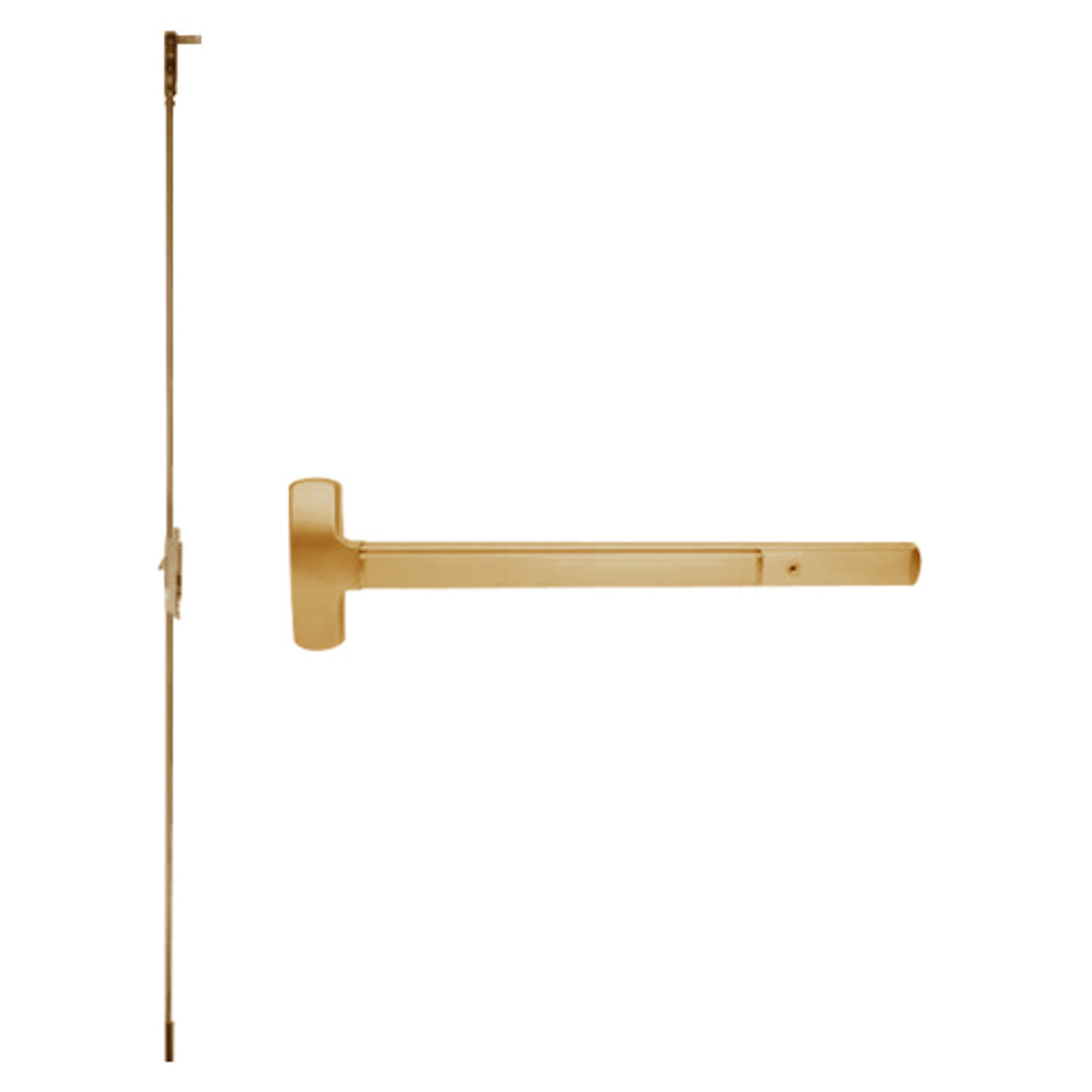 RXMEL25-C-EO-US10-4 Falcon 25 Series Request to Exit Exit Only Concealed Vertical Rod Devices in Satin Bronze