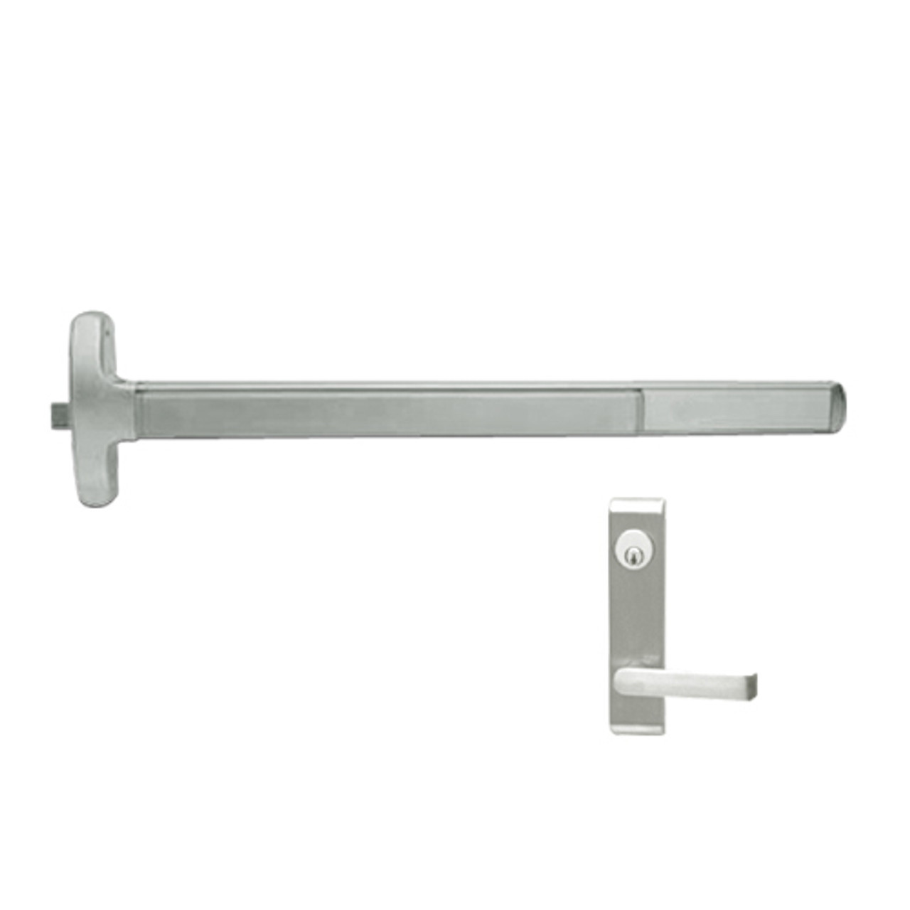 RXMELF-24-R-L-NL-DANE-US15-3-LHR Falcon Exit Device in Satin Nickel