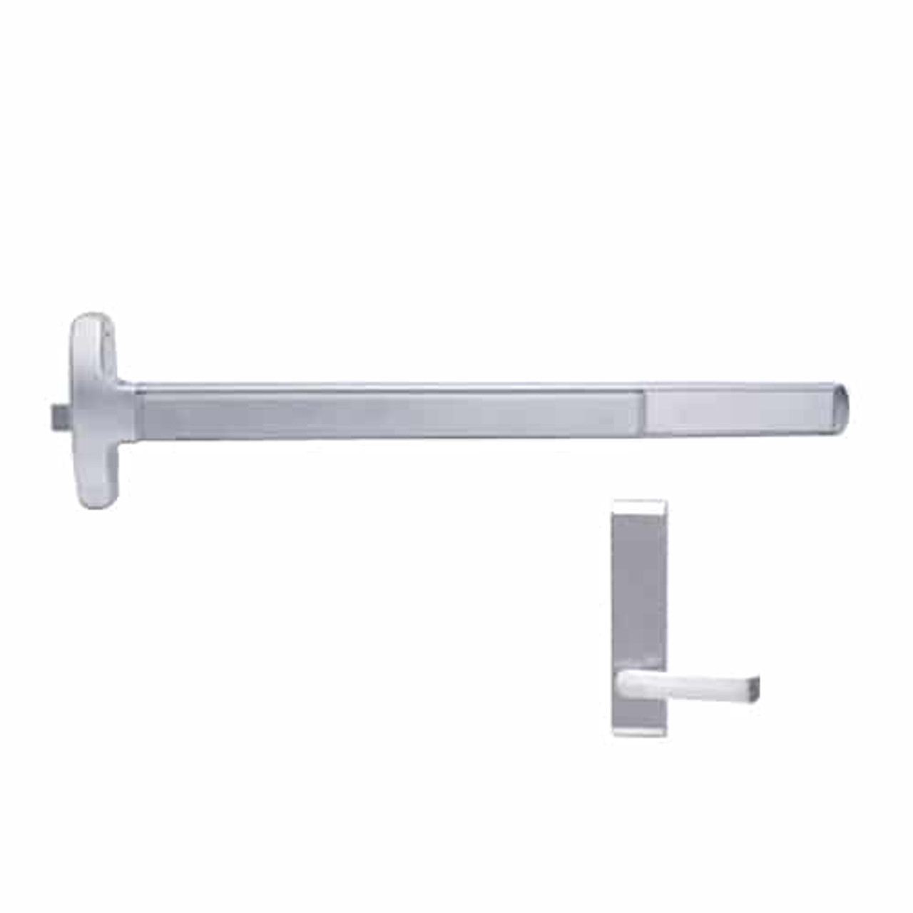 RXMELF-24-R-L-DT-DANE-US26-4-RHR Falcon Exit Device in Polished Chrome