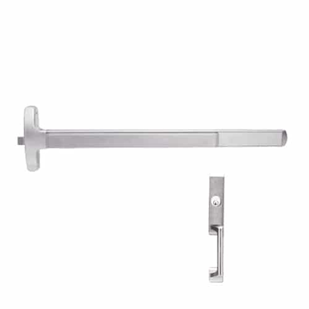 RXMELF-24-R-NL-US32-3-LHR Falcon Exit Device in Polished Stainless Steel