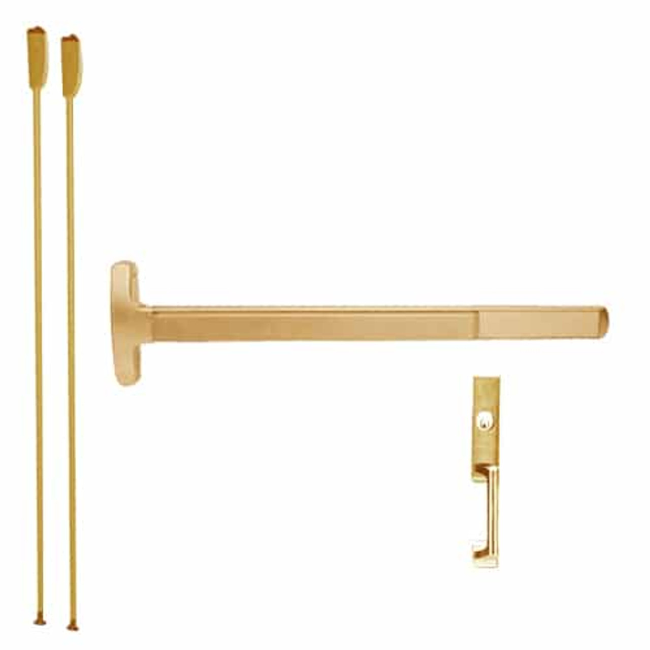 RXMELF-24-V-NL-US10-4-LHR Falcon Exit Device in Satin Bronze