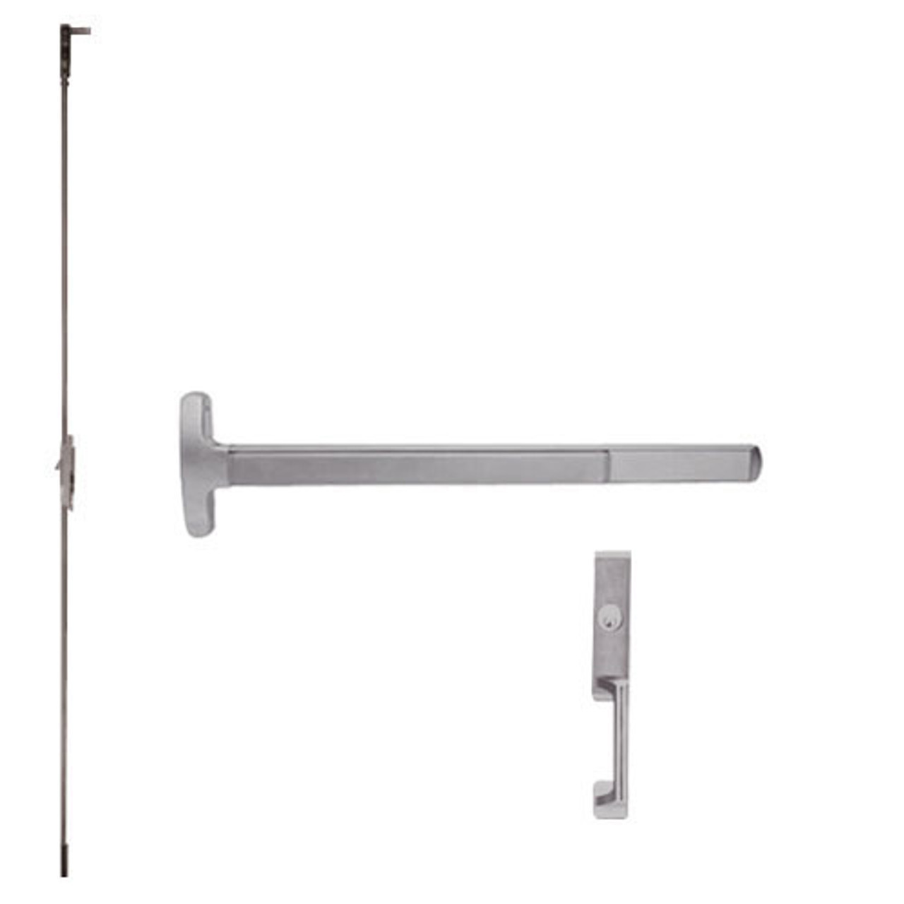 RXMELF-24-C-NL-US32D-4-RHR Falcon Exit Device in Satin Stainless Steel